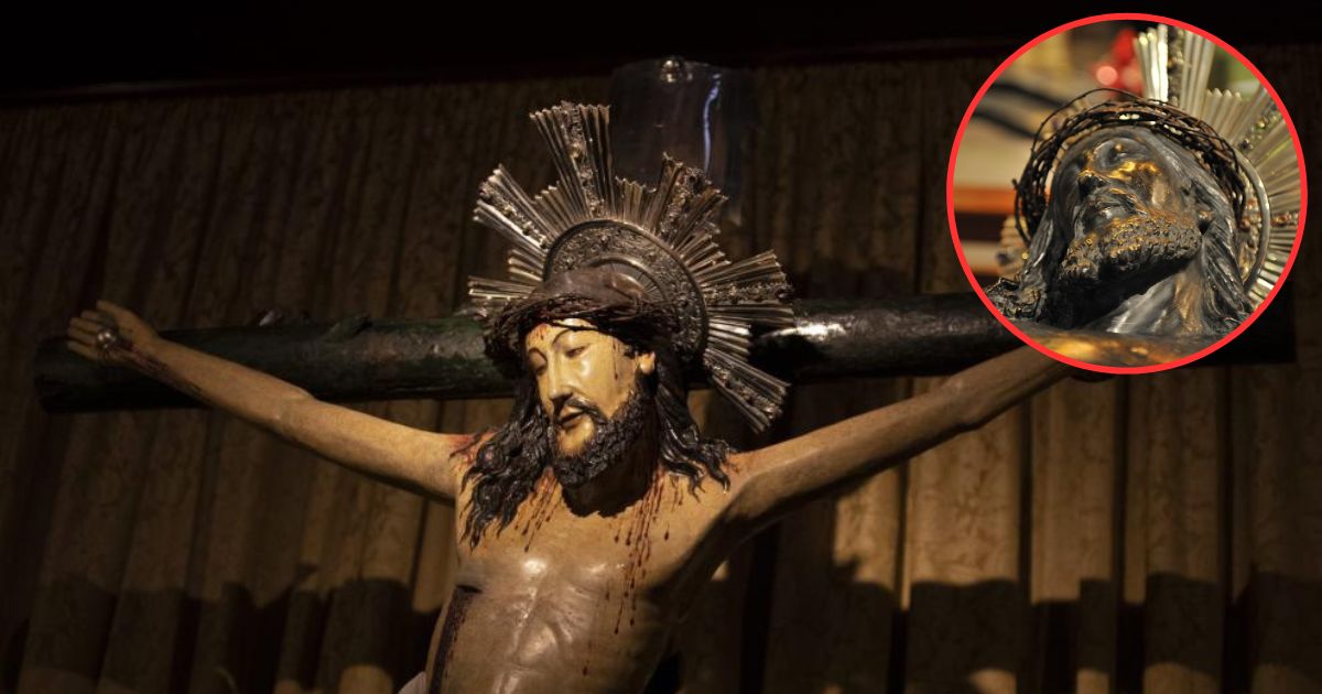 Sorpresa El Santo Cristo De Lepanto En Realidad Estaba Cubierto De