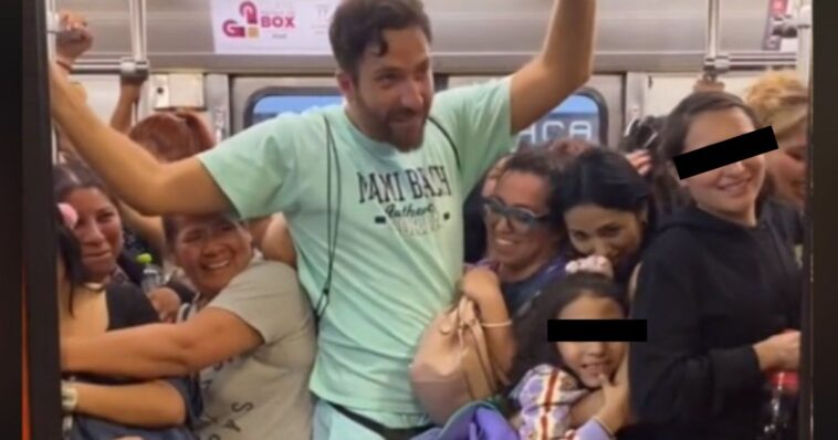 Mujeres acosan a extranjero en Metro CDMX