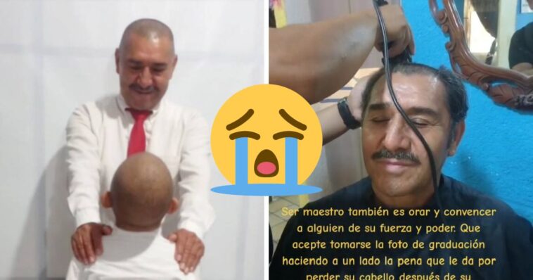 Maestro apoya a niño con cáncer