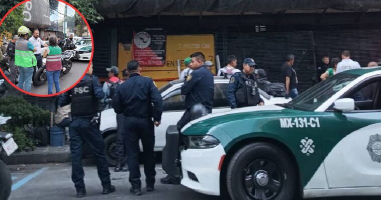 Trabajador cae de edificio