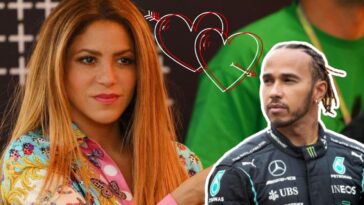 shakira y lewis Hamilton