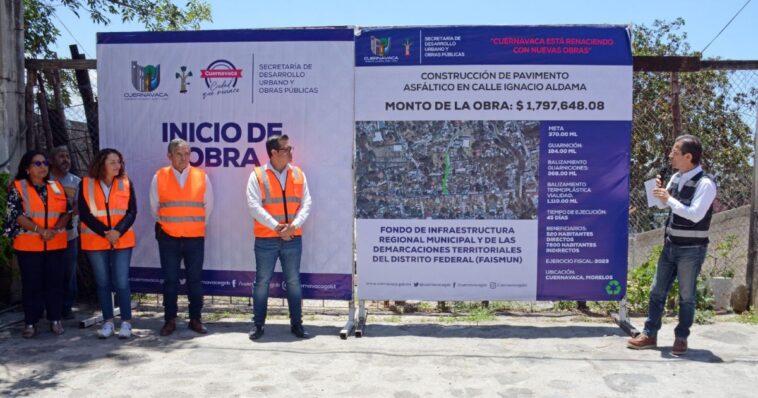 Inicia arranque de obras de urbanización en Santa María Ahuacatitlán