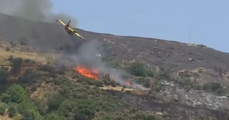 Se estrella avión que combatía fuego en Grecia