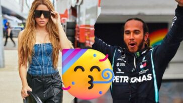 Shakira y Lewis Hamilton