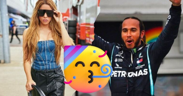 Shakira y Lewis Hamilton