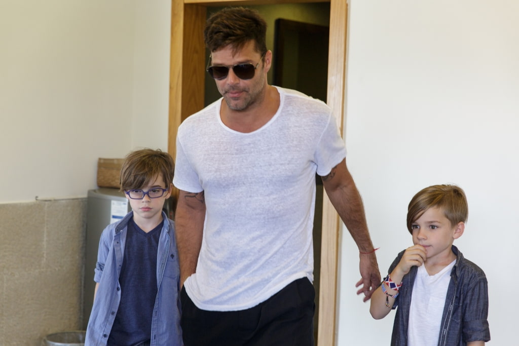 hijos de ricky martin