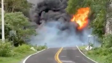 Explota pipa en carretera Chilpancingo-Iguala