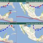 Lluvias y temperaturas frescas en la última semana de agosto