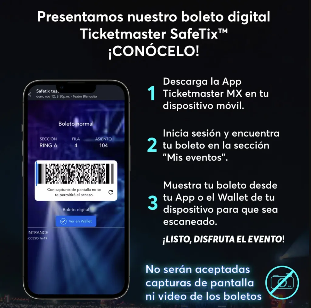 Ticketmaster presenta su nuevo boleto digital y así funciona