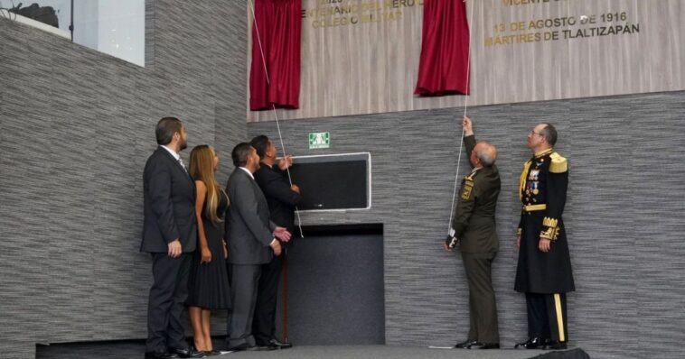 Inscriben en muro de honor al Congreso del Estado: “2023, AÑO DEL BICENTENARIO DEL HEROICO COLEGIO MILITAR”