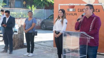 Recorre Víctor Mercado escuela primaria de Chamilpa