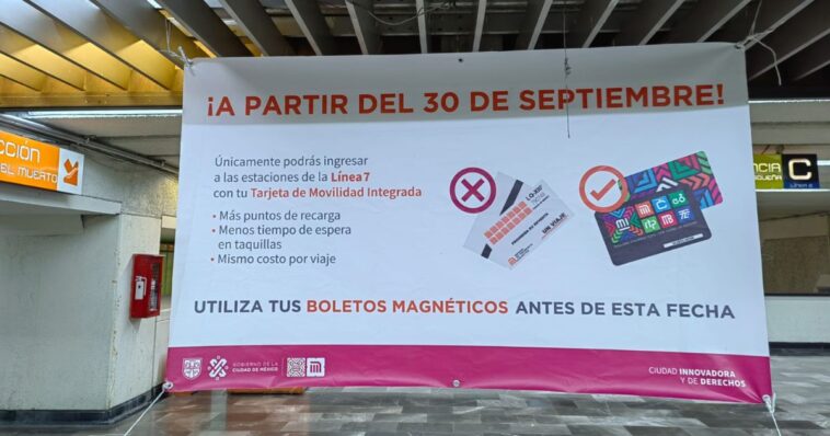 Tarjeta para abordar al Metro de CDMX