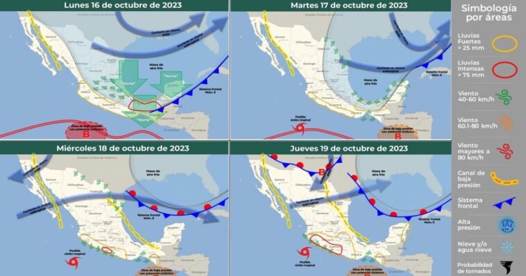 Disminución de lluvias y aumento de temperaturas para esta semana