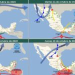 Nublados y posibilidad de chubasco para últimos días de octubre