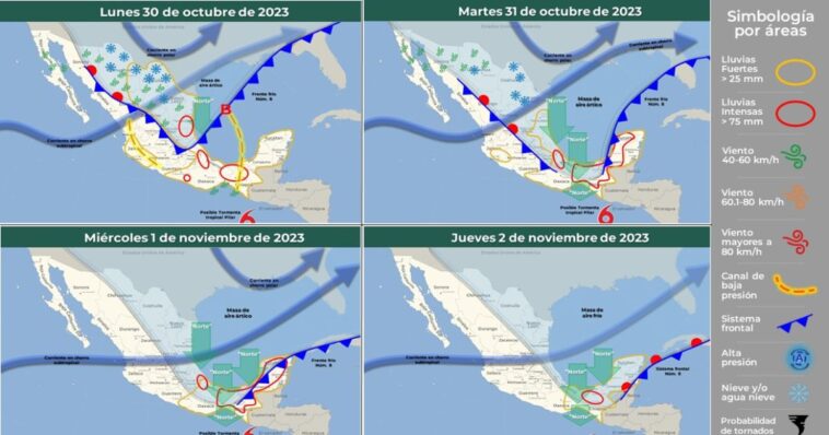 Posibilidad de nuevo frente frío para esta semana