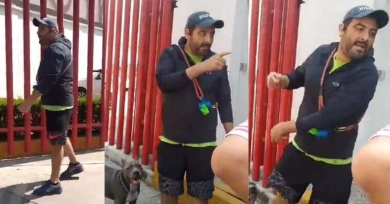 (VIDEO): Hombre golpea a mujer por decirle que le ponga correa a su perro