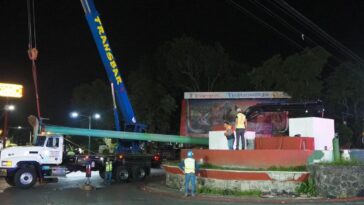 Comienzan con trabajos de remodelación de la Glorieta de Tlaltenango