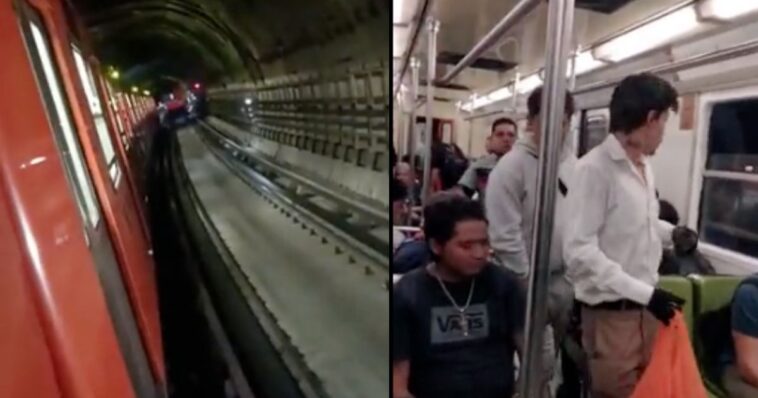 (VIDEO): Conductora del Metro CDMX guardo el convoy dejando a pasajeros dentro