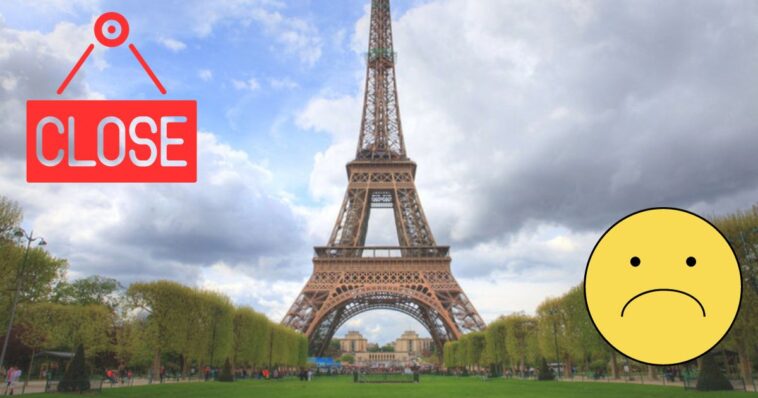 Cierran Torre Eiffel tras manifestación de trabajadores