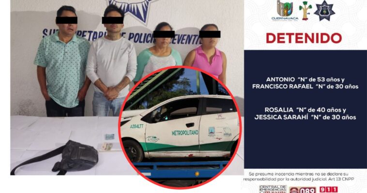 Detienen a ladrones en Cuernavaca