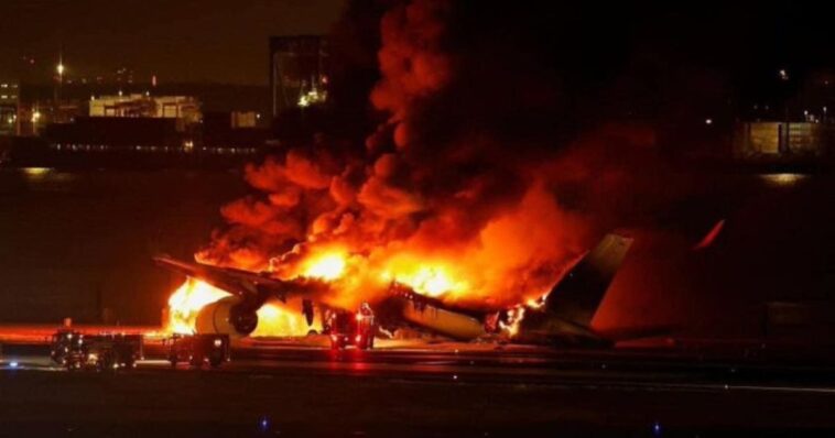 Accidente aéreo en Japón