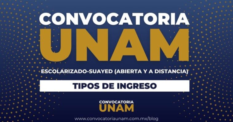 CONVOCATORIA INGRESO UNAM 2024