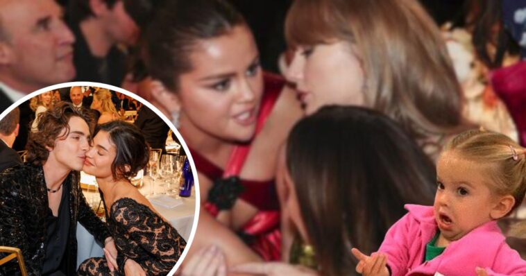 Se ha revelado el “chismecito” entre Selena Gómez y Taylor Swift en los Globos de Oro ¿Kylie Jenner su enemiga?