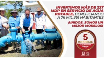 Gobierno de Morelos logra abatir el rezago de agua en la entidad