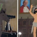 Realizan misas y procesiones por Semana Santa en Roblox