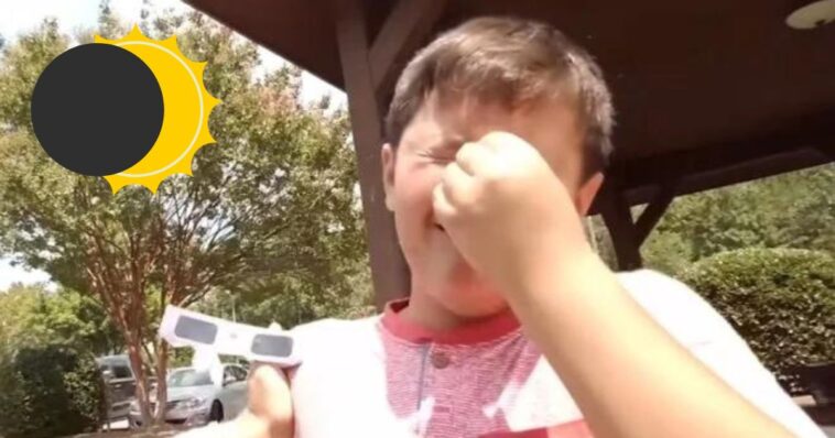 ¿Es real que un niño quedó ciego tras el eclipse solar? Te contamos