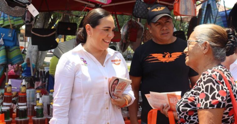 Jessica Ortega recorrió el municipio de Tlaltizapán