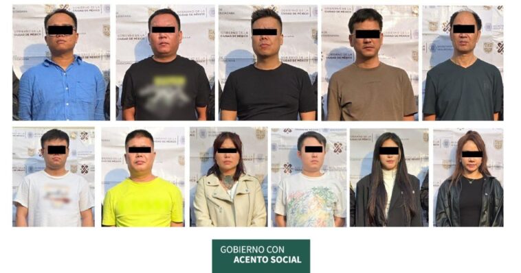 Detienen a 11 personas de origen chino en CDMX