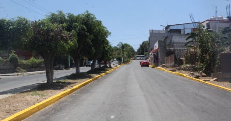 Están por concluir la reconstrucción de la calle Defensa Nacional en Chamilpa