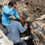 Concluyen obras de sustitución de drenaje dañadas en Tezontepec y Centro