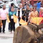 Arrancan reconstrucción en la calle vía del ferrocarril