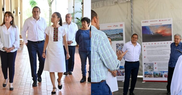 Gobernador de Morelos y Presidente de México evalúan proyecto del Puente de Apatlaco