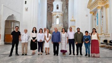 Gobernadora electa de Morelos presente en la gira de AMLO por Morelos