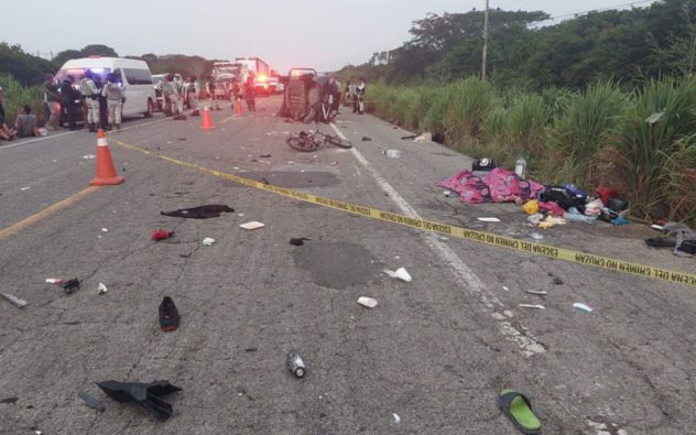 accidente migrantes Oaxaca