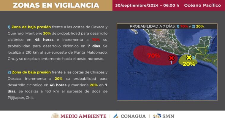 ¿Se viene otro posible ciclón en México?