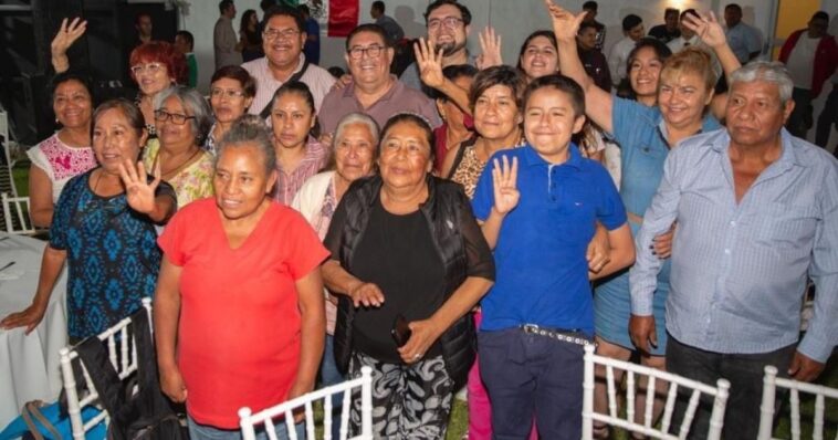 Víctor Mercado festeja fiestas patrias con familias en Cuernavaca