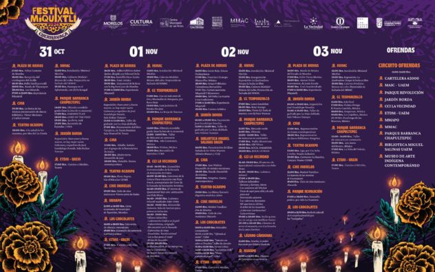 Calendario Festival Miquixtli