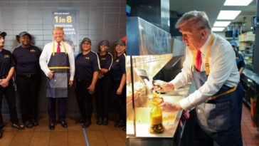 (VIDEO): Donald Trump es captado trabajando en McDonald´s