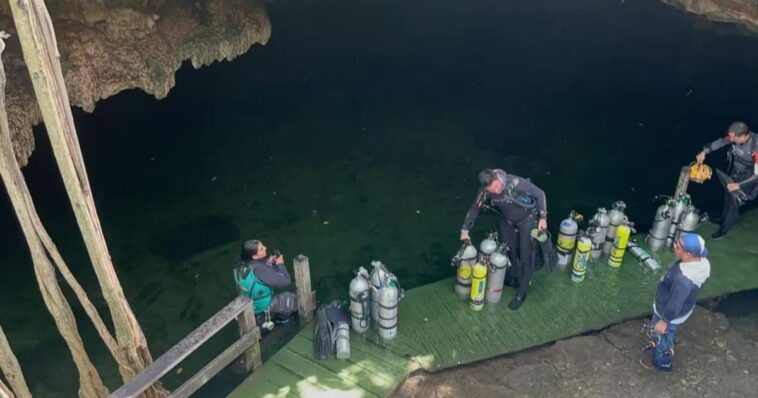 Encuentran sin vida a buzo Argentino en cenote de Yucatán