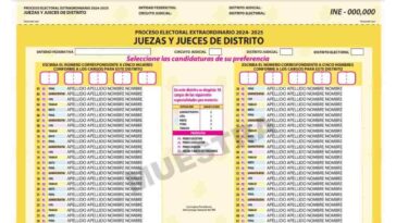 Aprueba INE las confusas boletas para la elección judicial