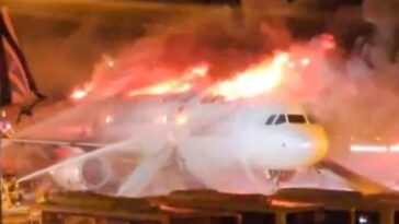 Se incendia avión con 170 pasajeros en Corea del Sur