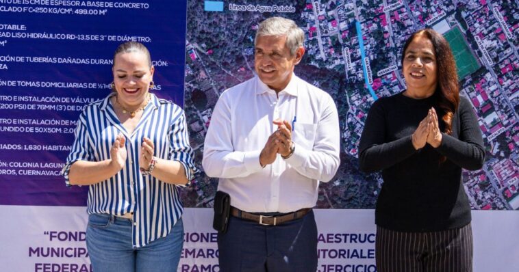 Alcalde de Cuernavaca beneficia a más de 17 mil personas con obra hidráulica